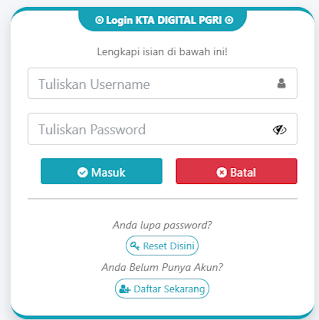 Register PGRI Tulungagung - Persatuan Guru Republik Indonesia Cabang Tulungagung